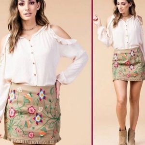 ** TODAY'S DEAL ** Kori embroidered skirt